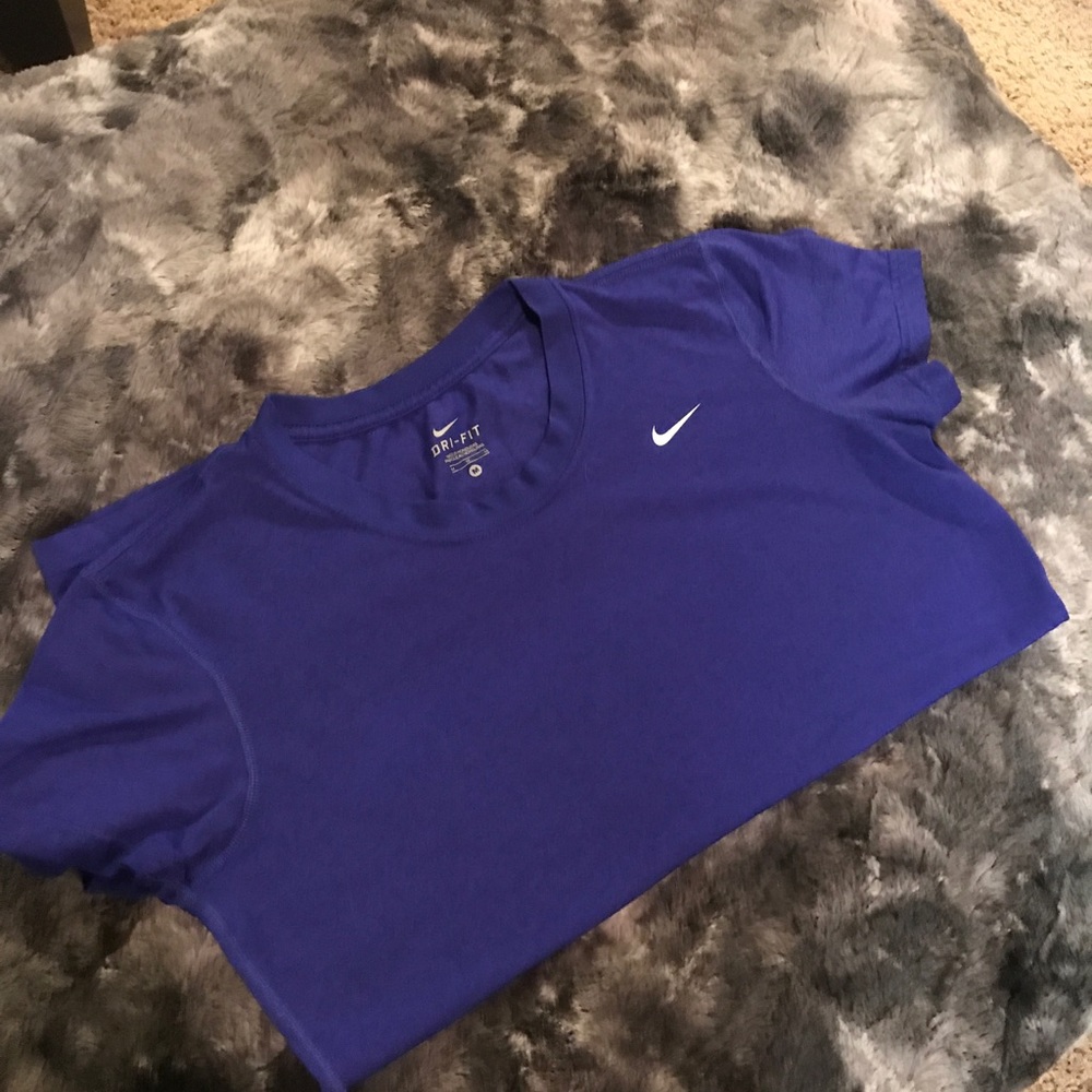 Purple Nike dry fit tee